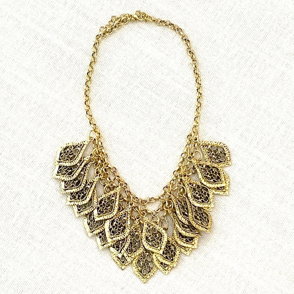 Gold Teardrop Necklace